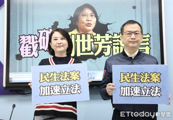 ▲▼國民黨團召開 戳破劉世芳謊言 記者會 王鴻薇 羅智強。(圖/記者屠惠剛攝)