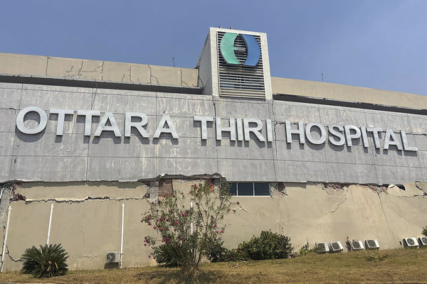 ▲▼ 緬甸災情。首都奈比多的醫院。(圖/達志影像/美聯社)