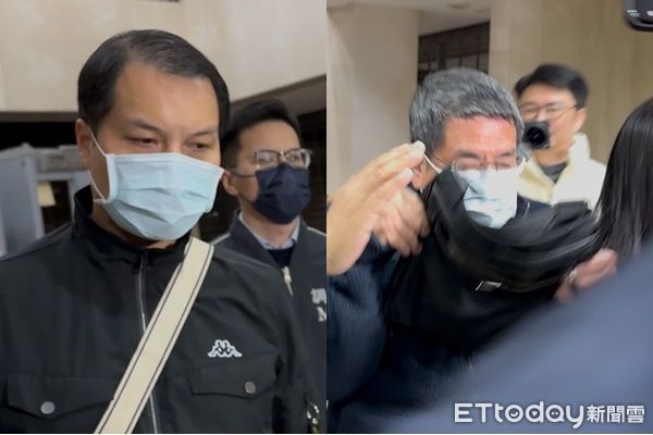 ▲▼ 保大組員吳嘉葳(左)、萬華分局行政組長鄧進華(右)涉包庇賭博電玩業者,遭羈押禁見。(圖/記者劉昌松攝)