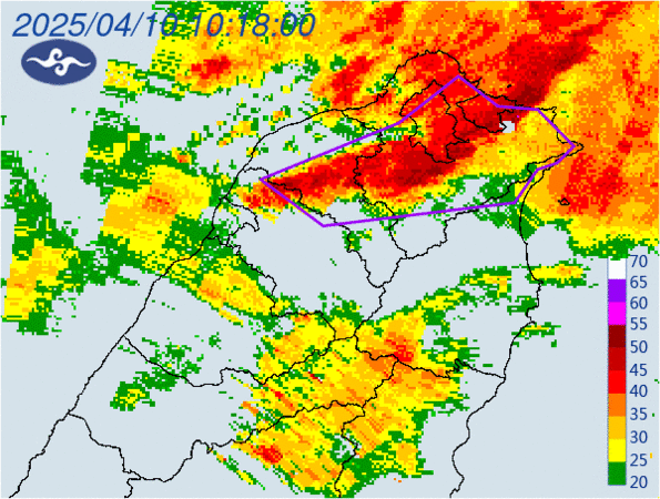 ▲▼大雷雨。(圖/氣象署)