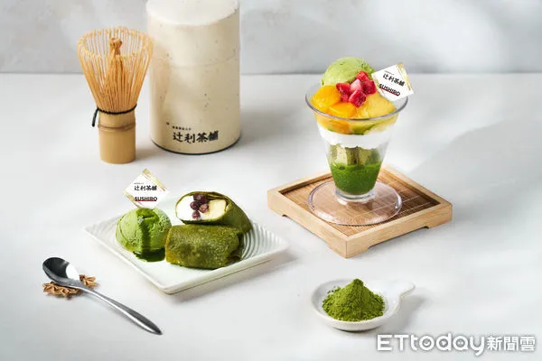 ▲▼辻利茶舗聯名壽司郎推出2款全新抹茶甜點。(圖/辻利茶舗提供)