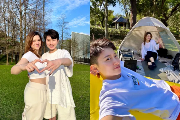 外送用▲▼鄭靚歆女女婚被問「誰當男的」親揭真實相處模式。(圖/翻攝自Instagram/jinjin_c)