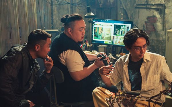 ▲瘦子(左起)觀賞《器子》力挺大淵、小春。(圖/華映娛樂提供)