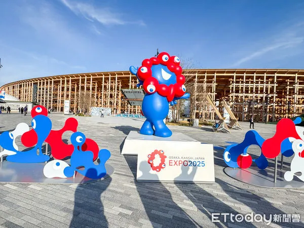 ▲▼2025大阪萬博,2025大阪世博,2025大阪世界博覽會,大阪萬博吉祥物脈脈。(圖/記者蔡玟君攝)