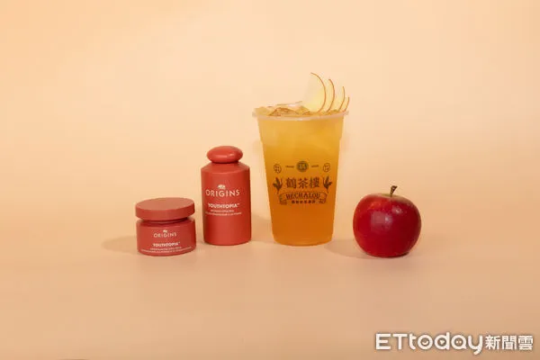 ▲▼鶴茶樓新品「蘋果鶴頂紅茶」。(圖/鶴茶樓提供)