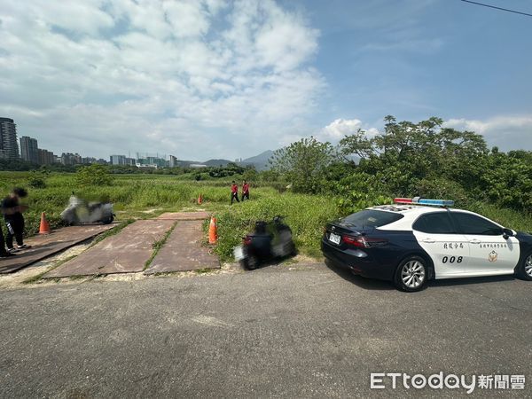 ▲關渡自然公園內池塘,一名79歲老翁溺斃。(圖/記者黃宥寧翻攝,下同)