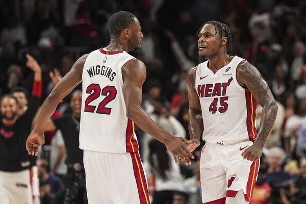 ▲熱火寫下本季附加賽驚奇,2連勝勇闖東區季後賽、老鷹楊恩。(圖/路透)