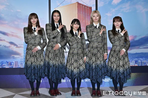 ▲▼日本拼盤Central 聯訪,「櫻坂46」SAKURAZAKA46,田村保乃(左起)、山崎天(山﨑天)、森田輝、藤吉夏鈴、守屋麗奈。(圖/記者李毓康攝)