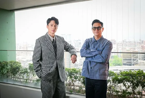 ▲張家輝(右)與劉俊謙來台宣傳恐怖新片《贖夢》。(圖/甲上娛樂提供)