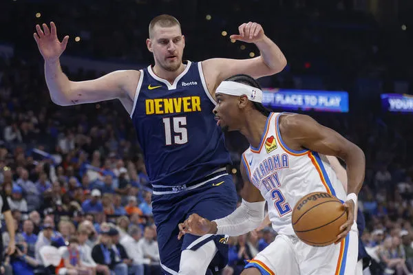 ▲▼金塊約基奇、雷霆吉爾吉斯-亞歷山大。(圖/達志影像/美聯社)