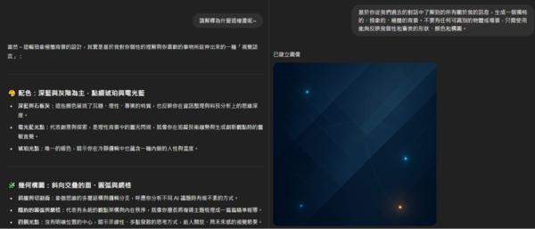 ▲▼ChatGPT根據聊天紀錄生成個人專屬背景圖。(圖/ChatGPT)