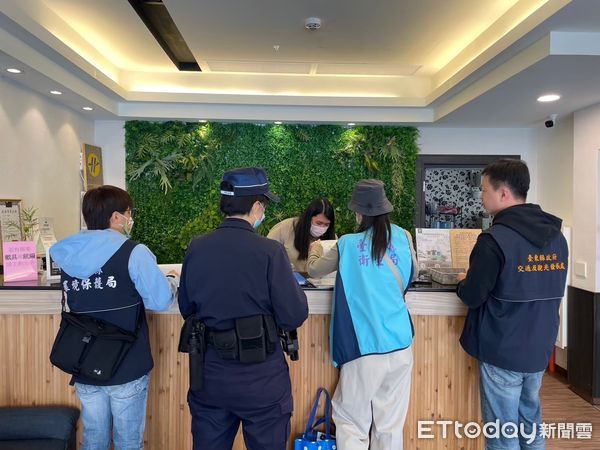 ▲台東縣旅館業聯合稽查。(圖/記者楊漢聲翻攝)