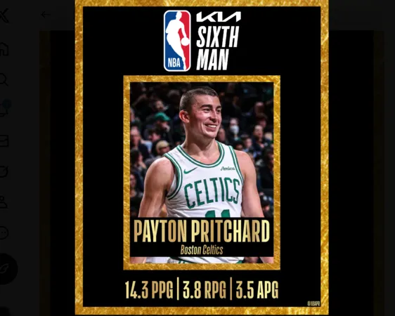 ▲▼塞爾提克普里查德獲選NBA年度第六人。(圖/翻攝自X/NBA Communications)