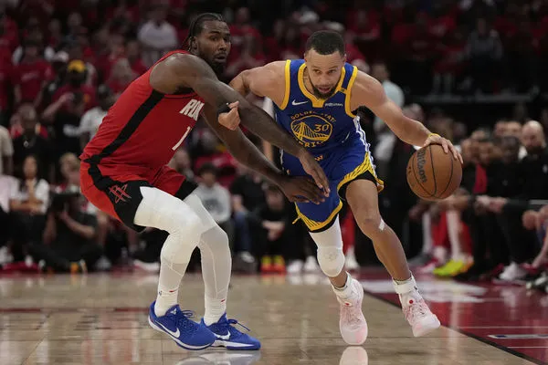 ▲▼火箭小將伊森、勇士柯瑞。(圖/達志影像/美聯社)