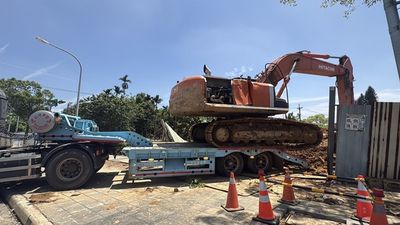 中壢體育園區埤塘遭非法棄土　桃市府累計罰90萬+查扣機具