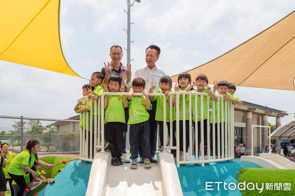 ▲▼ 嘉義縣新港鄉嘉民行政園區兒童遊戲場啟用 。(圖/嘉義縣政府提供)