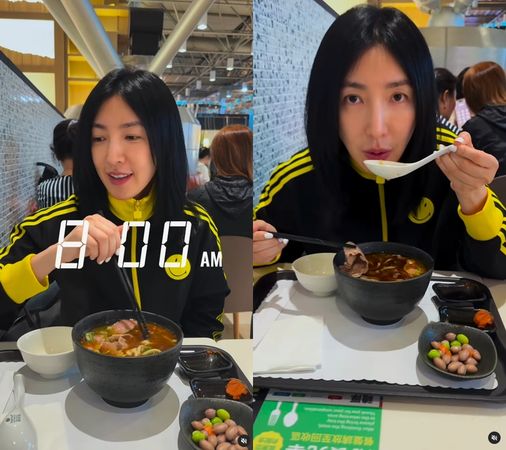 ▲楊謹華透露自己年輕時每天早餐吃魷魚羹麵。(圖/翻攝自Instagram/cheryllovel0ve)