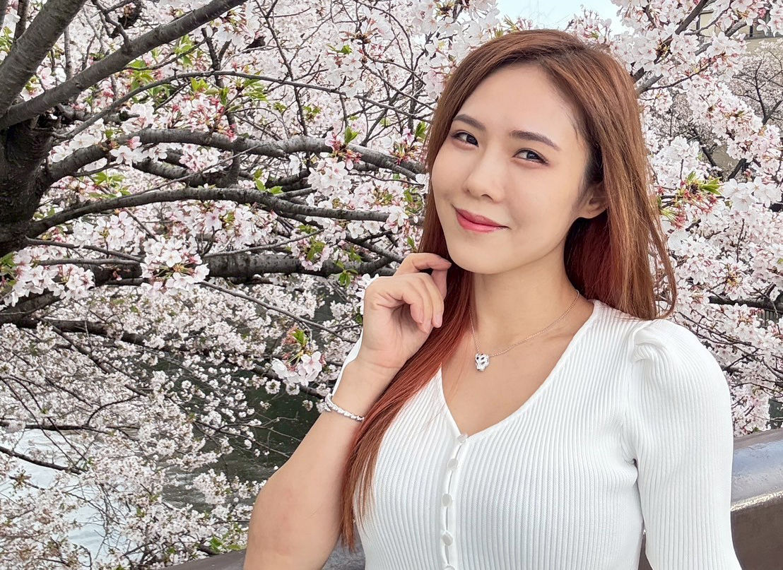 ▲▼吳申梅日前到日本賞櫻。(圖/放音樂提供)