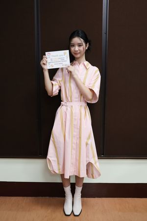 ▲于卉喬近況曝光,受邀至國立臺灣大學童癌童語服務社演講。(圖/光意娛樂提供)