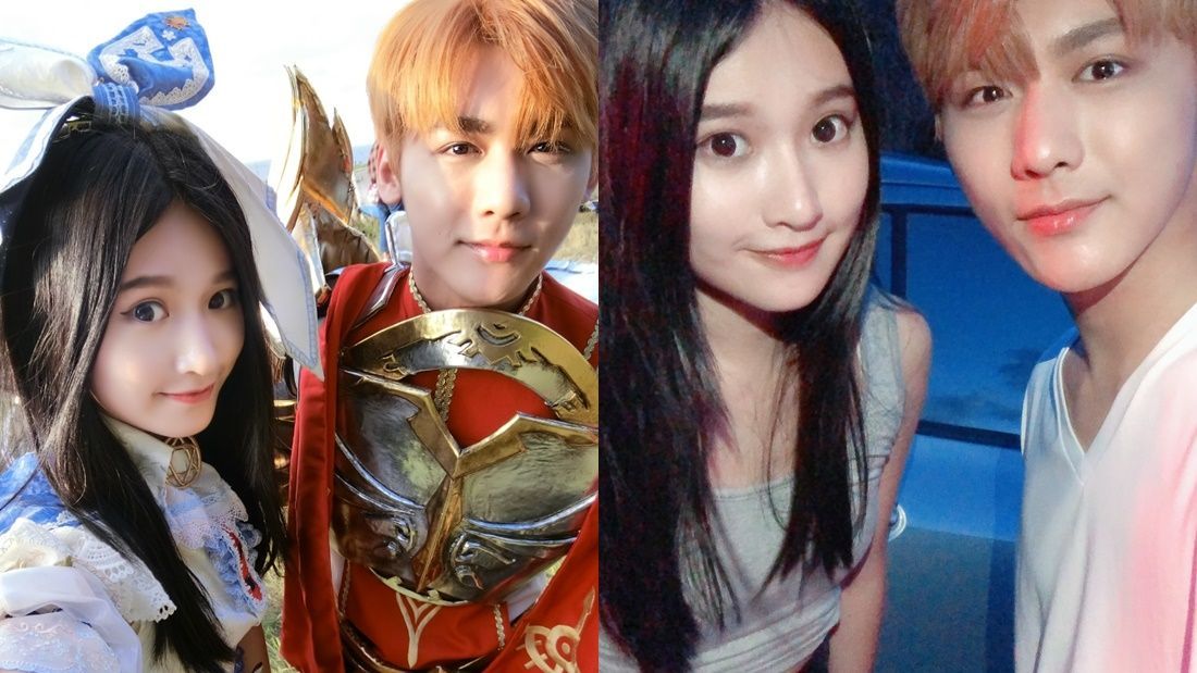 ▲艾瑞絲發文分享與黃正杰的合照。(圖/翻攝自Instagram/aries_8248 )