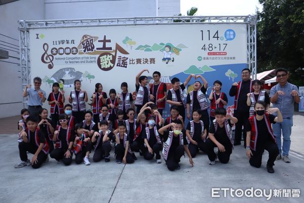 ▲台南東區復興國小學生以東南亞語系歌謠榮獲特優,巧妙運用口技與肢體呈現自然聲響,成功蟬聯佳績。(記者林東良翻攝,下同)