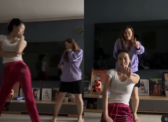 ▲李多慧媽媽曝光!母女同跳Like JENNIE掀話題。(圖/翻攝自李多慧Threads)