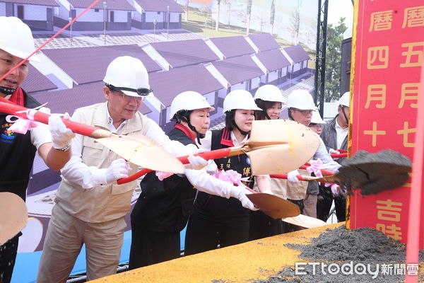 ▲▼花蓮縣政府「0403震災中繼屋新建工程動土暨捐贈簽訂儀式」。(圖/花蓮縣政府提供,下同)