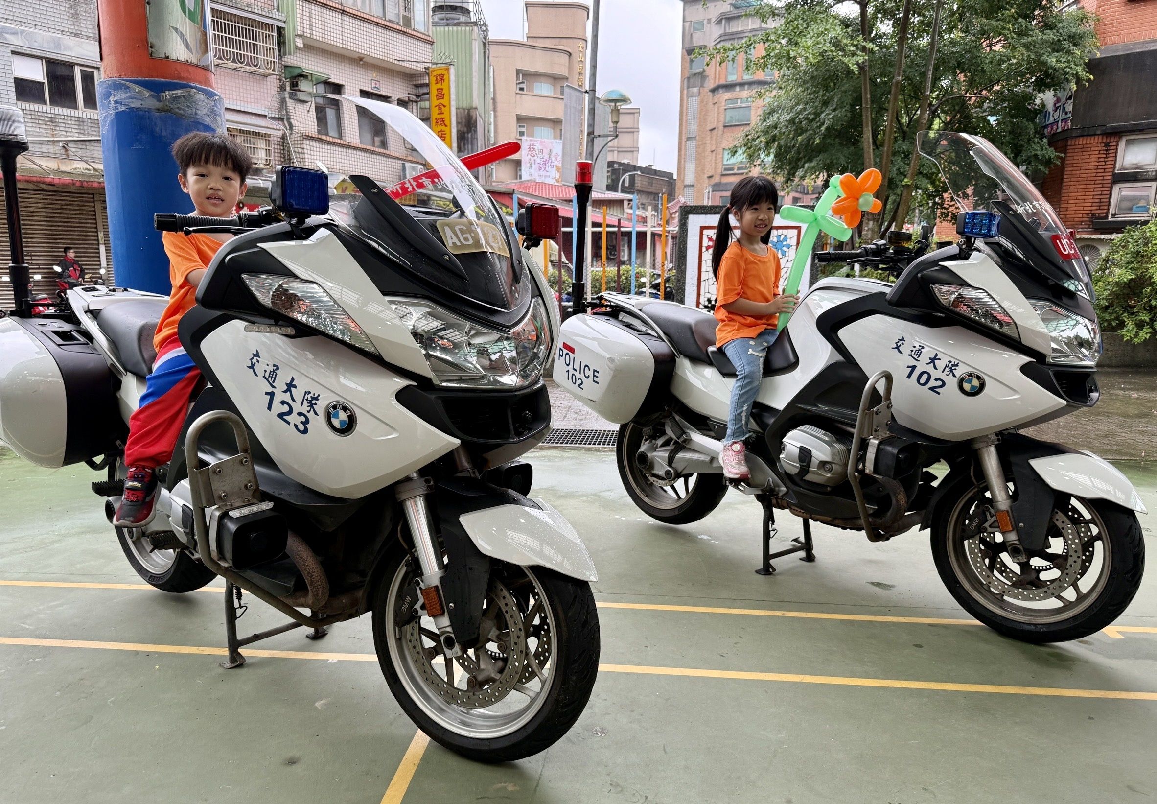 ▲新北警重機、反詐宣導成亮點。(圖/新北市金山警分局提供)