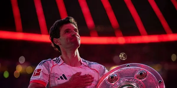 ▲德甲豪門拜仁慕尼黑傳奇球星穆勒(Thomas Müller)結束在拜仁最後一場主場賽事。(圖/翻攝自拜仁官網)