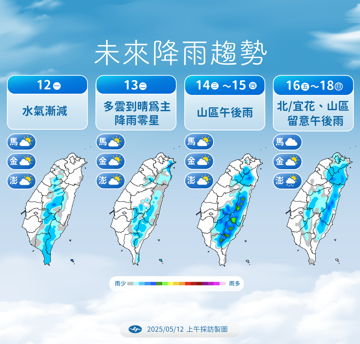 ▲▼未來一周天氣趨勢。(圖/記者周湘芸攝)