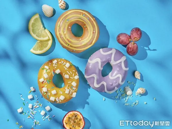 ▲▼Krispy Kreme推出3款水果甜甜圈。(圖/Krispy Kreme提供)
