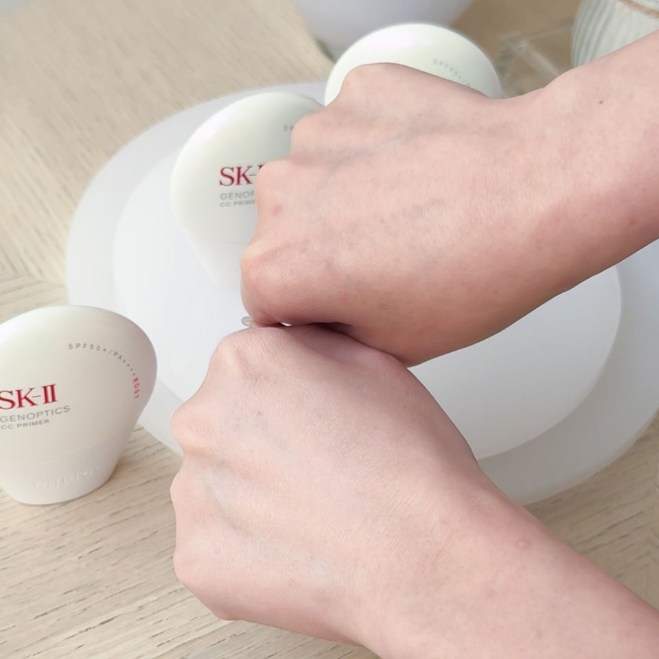 SK-II,AHRES,防曬,潤色,CC霜,彩妝。(圖/記者李薇攝、品牌提供)