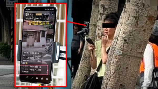 ▲▼台北民生社區國小門口跟拍 疑陸女主播「直播小學生」嗆:管太多。(圖/許淑華)