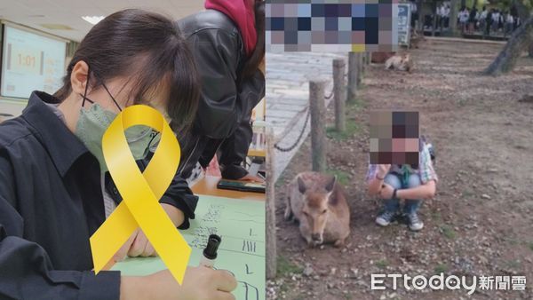 ▲與蔡老師同校的駱姓男老師,事發後在社群媒體發文哀悼 。(圖/(左)駱老師提供(右)記者王兆麟翻攝)