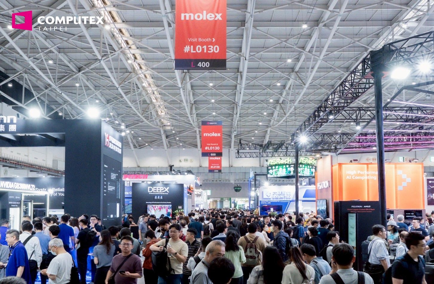 ▲COMPUTEX 2025觀展踴躍,最後一日仍出現爆量人潮(圖/貿協提供)