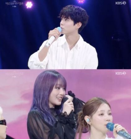 ▲▼ 2年前初次見面就著迷! 朴寶劍聽到Minnie歌聲:對她一見鐘情。(圖/翻攝自KBS)