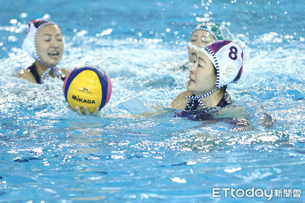 ▲賈永婕參加世壯運水球賽。(圖/記者林敬旻攝)