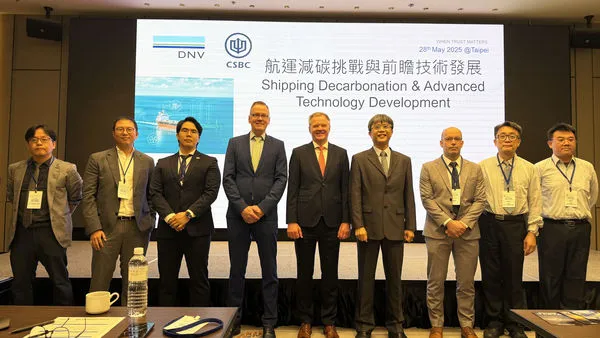 ▲台船副總經理周志明(右四)等與會貴賓合影。(圖/台船提供)