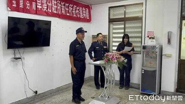 ▲▼新任所長徐保義布達就職典禮,由分局長黃清暉親自主持。(圖/玉里警分局提供,下同)