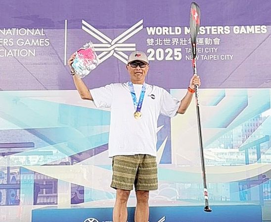 ▲桃園捷運公司企劃處員工張俊傑參加2025年世撞運,在立式划槳等比賽項目均創下佳績。(圖/桃捷公司提供)