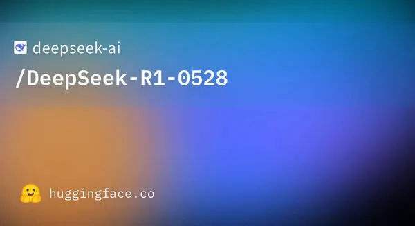 ▲DeepSeek R1-0528。(圖/HuggingFace)