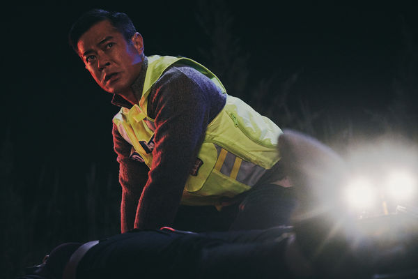 ▲《送院途中》古天樂、蘇悅弦、游學修。(圖/華映提供)