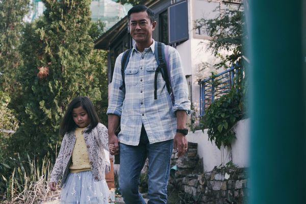 ▲《送院途中》古天樂、蘇悅弦、游學修。(圖/華映提供)