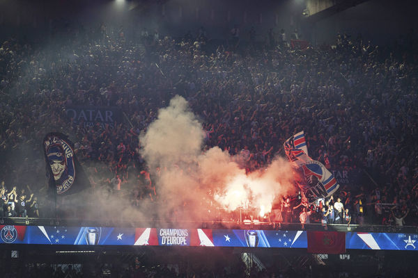 ▲巴黎聖日耳曼慶祝歐冠冠軍。(圖/達志影像/美聯社)