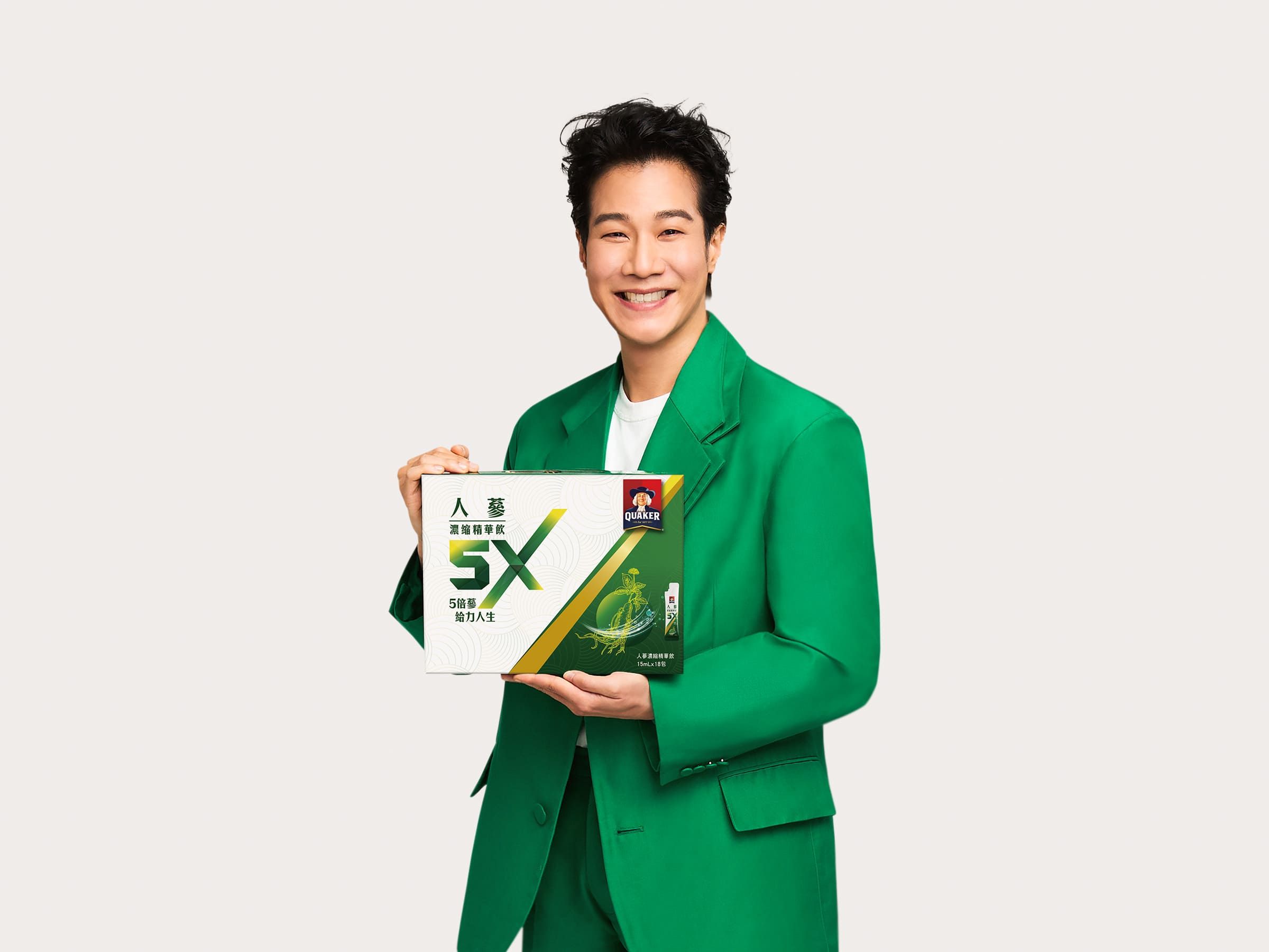 ▲▼佳格,5倍人蔘濃縮精華,代言人,薛仕凌。(圖/佳格提供)