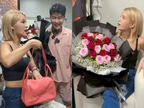 ▲▼丟丟妹男友送上驚喜。(圖/翻攝自Facebook/樓頂揪樓下)