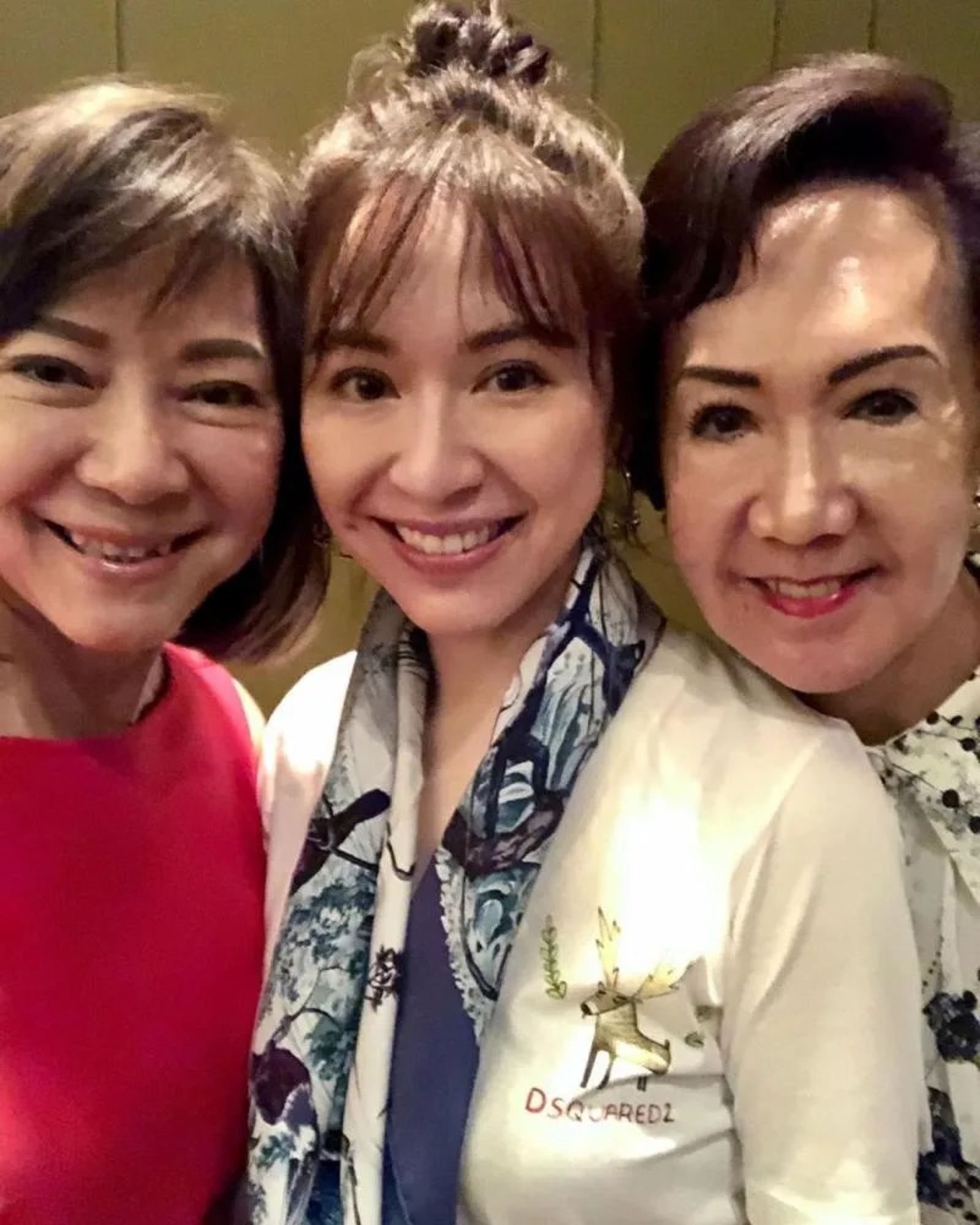 蔡依珊(中)2020年曾分享與母親陳娟娟(左)、婆婆連方瑀(右)的合照,引發討論。(翻攝蔡依珊IG)