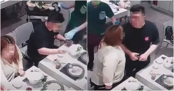 新竹一名媽媽近日帶著女兒前往石二鍋用餐,但隔壁桌的男顧客卻「投擲式」粗魯丟食材,導致女兒遭滾燙熱湯噴濺,怎料向對方反映後,男顧客竟冷回「又不是很嚴重的事!」雙方因此爆發激烈口角。(圖/擷取自Facebook/新竹大小事)