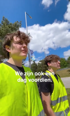 ▲▼比利時網紅混進歐冠決賽。(圖/翻攝自TikTok)