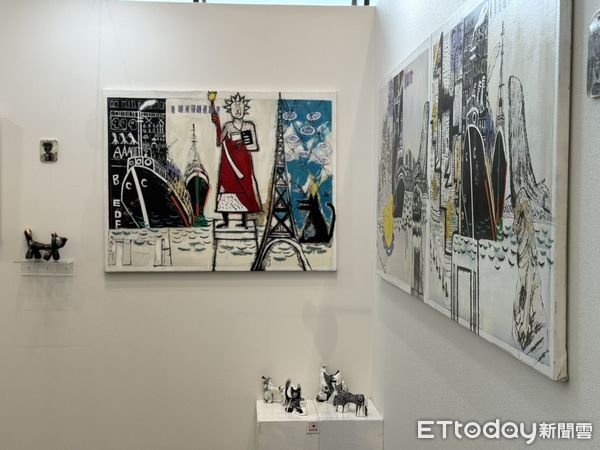 ▲▼承億酒店攜手香港畫廊,於高雄港旅運中心舉辦首屆「ArtIN 國際藝術博覽會」。(圖/記者許宥孺攝)